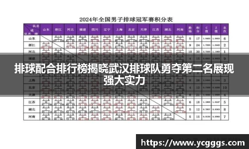 排球配合排行榜揭晓武汉排球队勇夺第二名展现强大实力