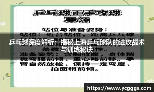 乒乓球深度解析：揭秘上海乒乓球队的进攻战术与训练秘诀