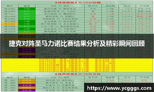 捷克对阵圣马力诺比赛结果分析及精彩瞬间回顾